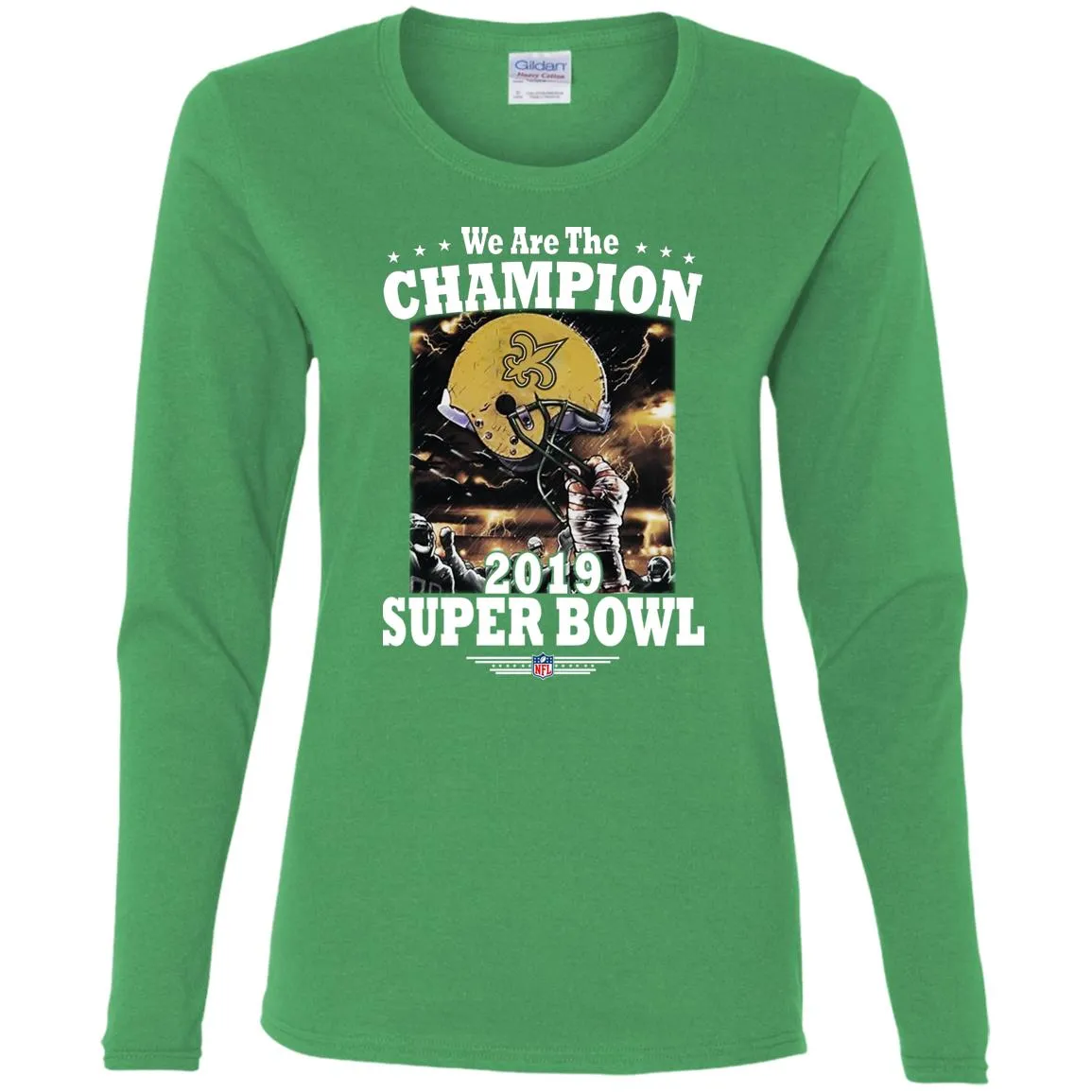 Nfl – New Orleans Saints We Are The Champion 2019 Super Bowl Football Women Long Sleeve Shirt