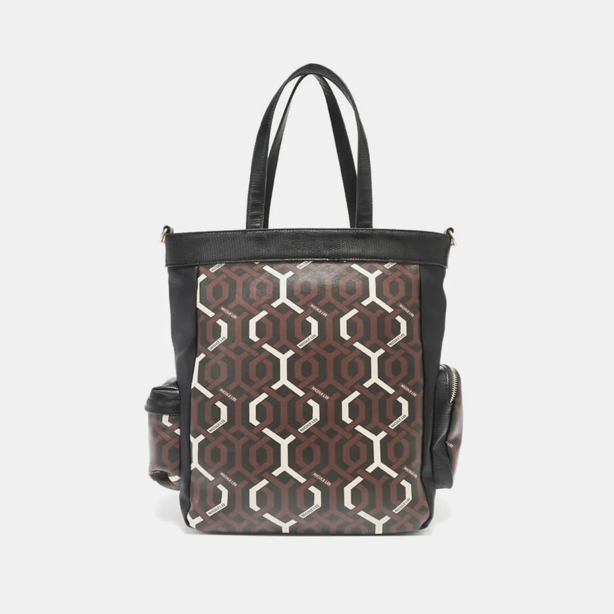 Nicole Lee USA Geometric Pattern Tote Bag