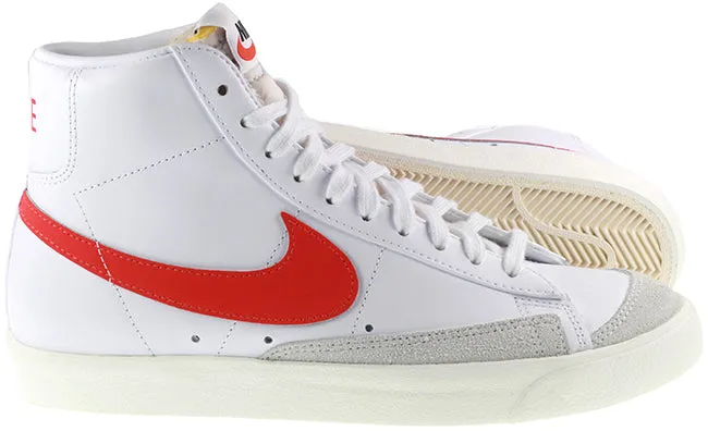 Nike Shoes Womens Blazer Mid 77 White Habanero Red