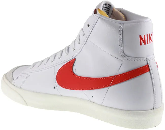 Nike Shoes Womens Blazer Mid 77 White Habanero Red