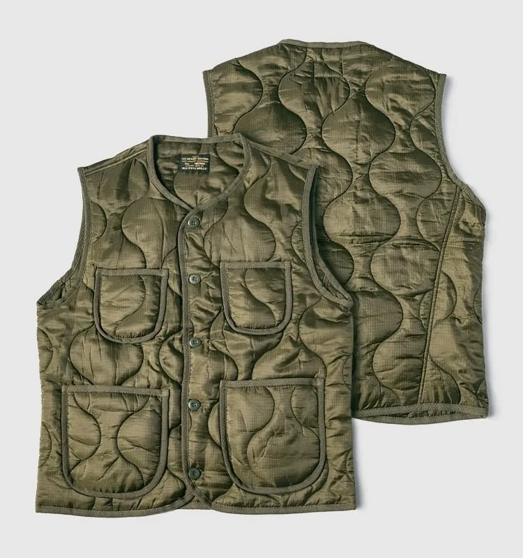 Non Stock Nylon Quilted Military Vest