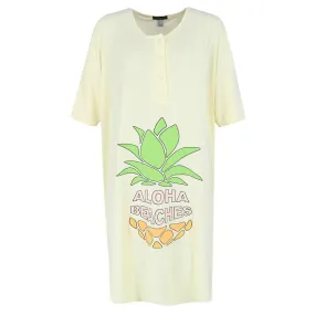 Not a Morning Person Women's Aloha Beaches Short Sleeve Night Shirt