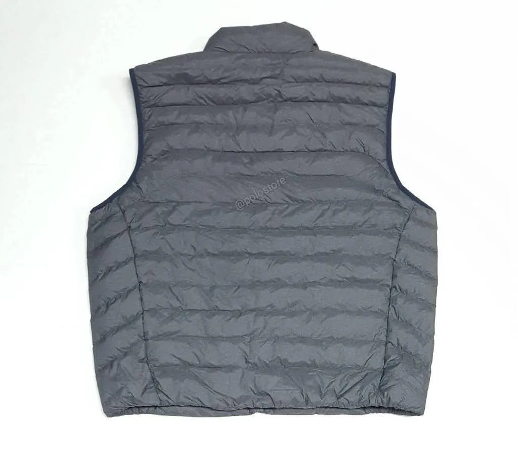 Nwt Polo Ralph Lauren Grey Heather Small Pony Down Vest