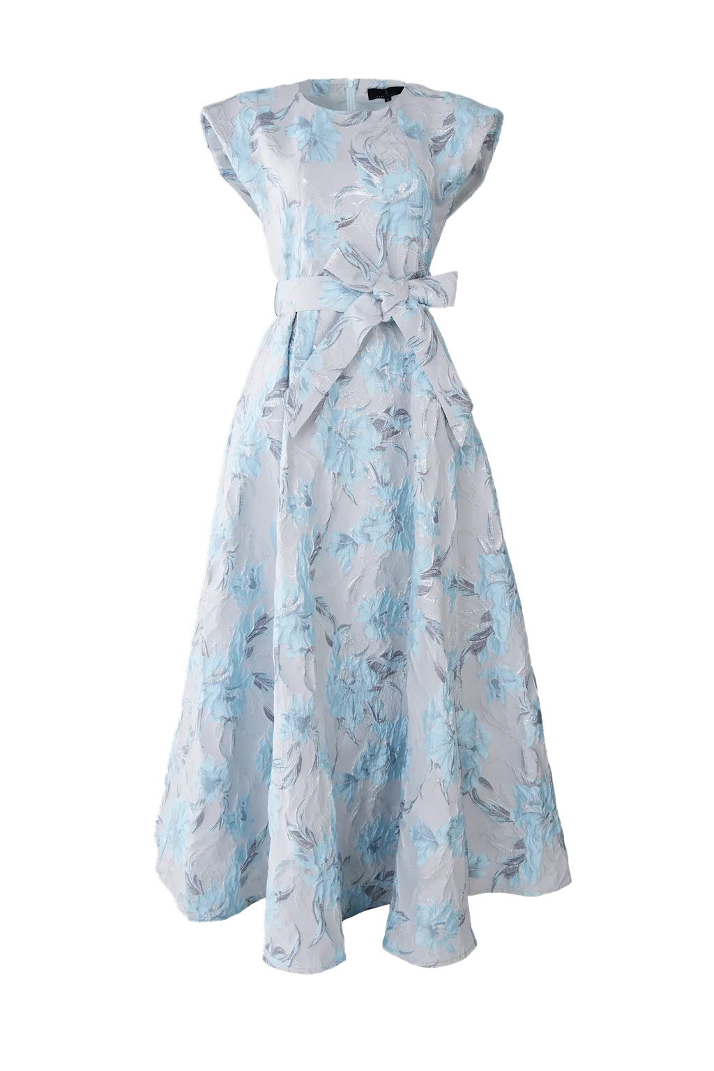 Olivia Gown Light Blue Metallic Jacquard