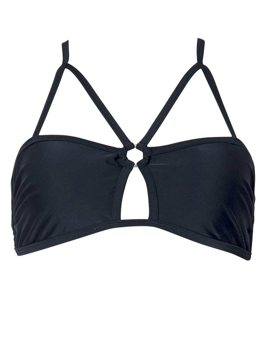 Pavlona Bikini Top in Black