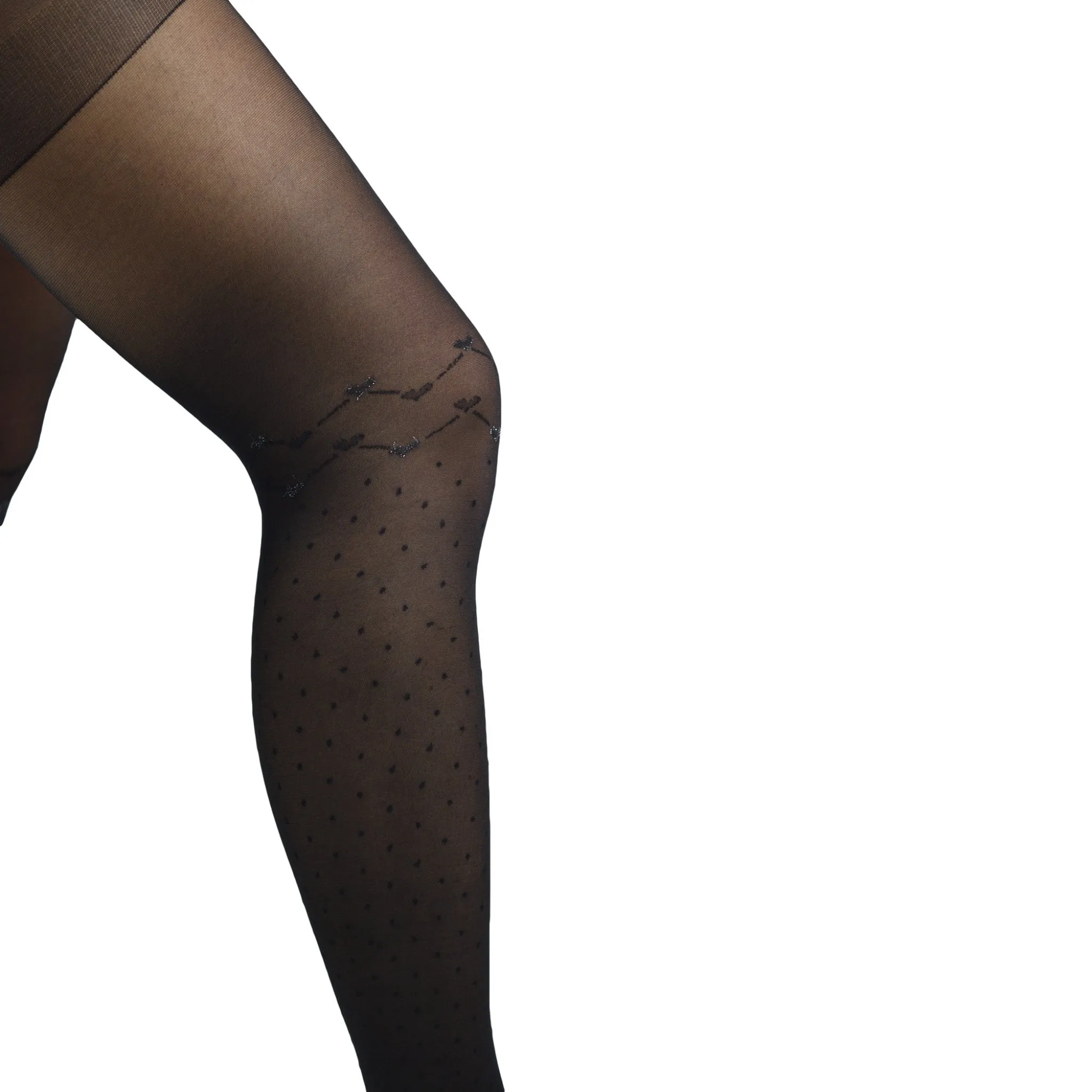 Penti Cross Heart Dot Patterned Fashion Tights