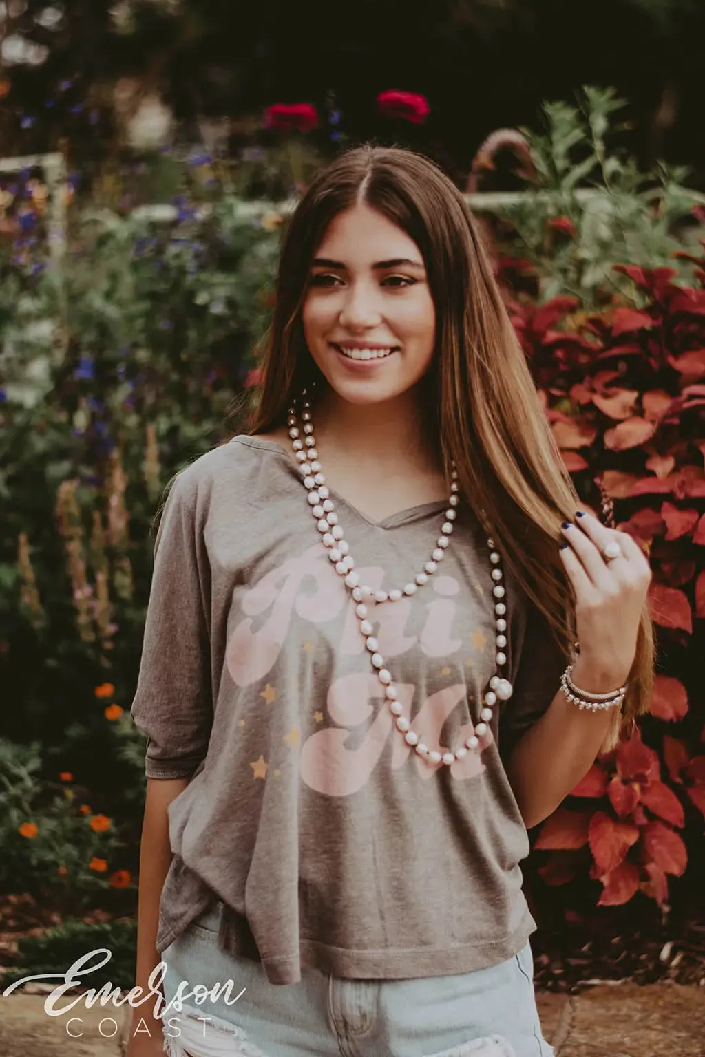 Phi Mu PR Notch Tee