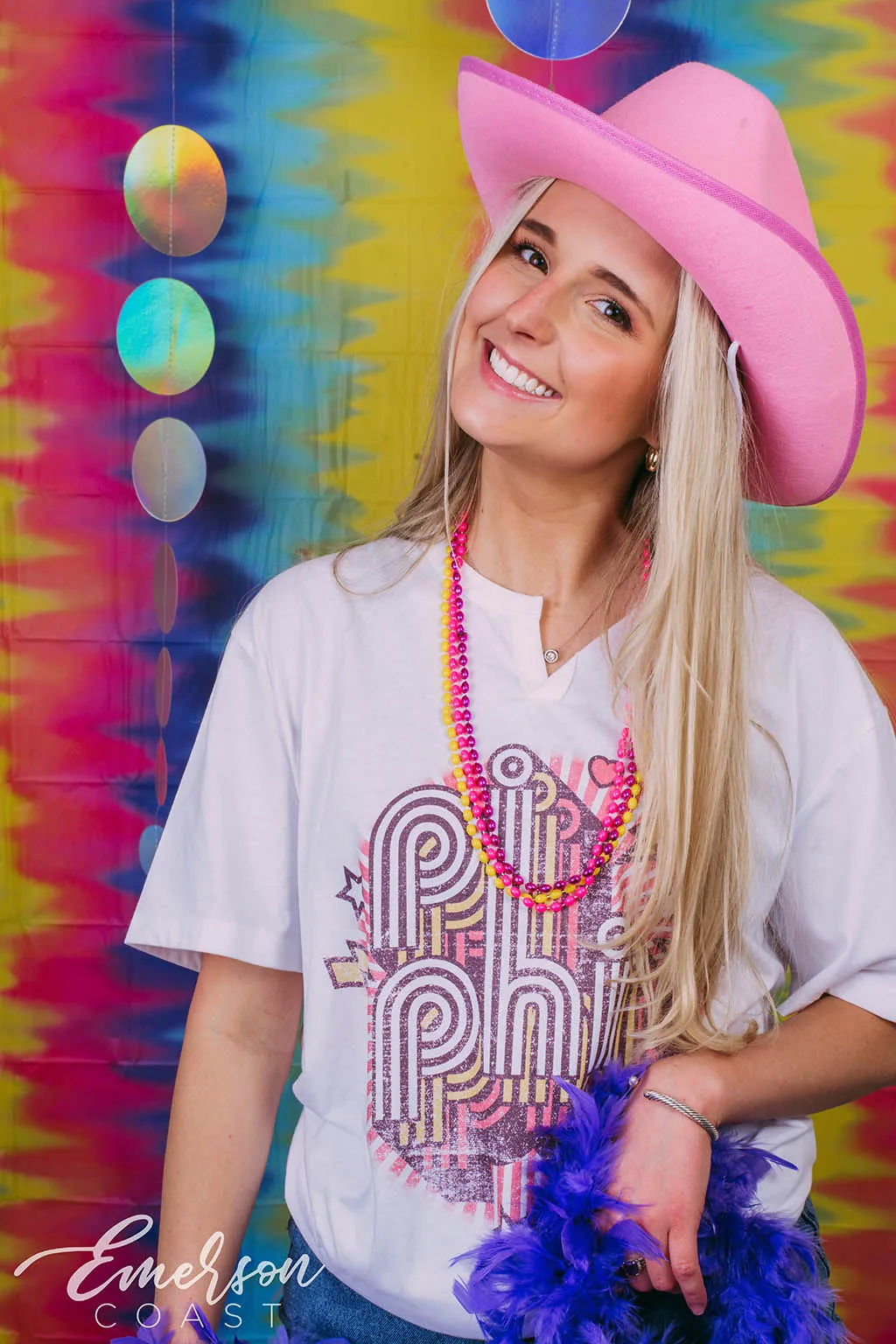 Pi Beta Phi Retro Bid Day Notch Tee