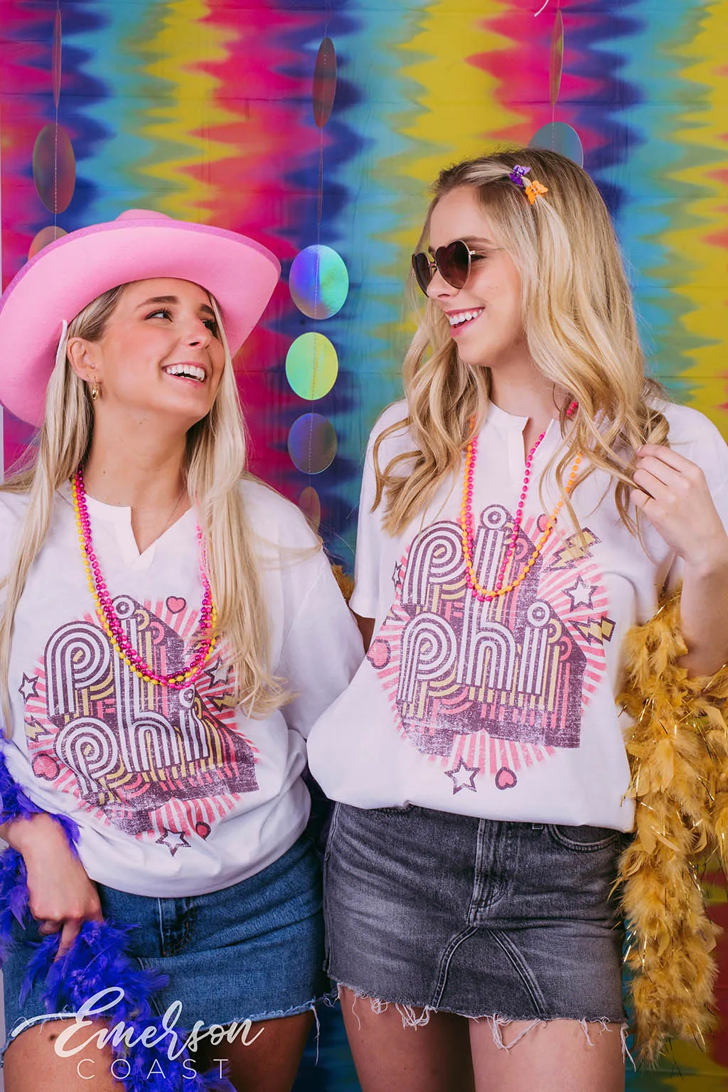 Pi Beta Phi Retro Bid Day Notch Tee