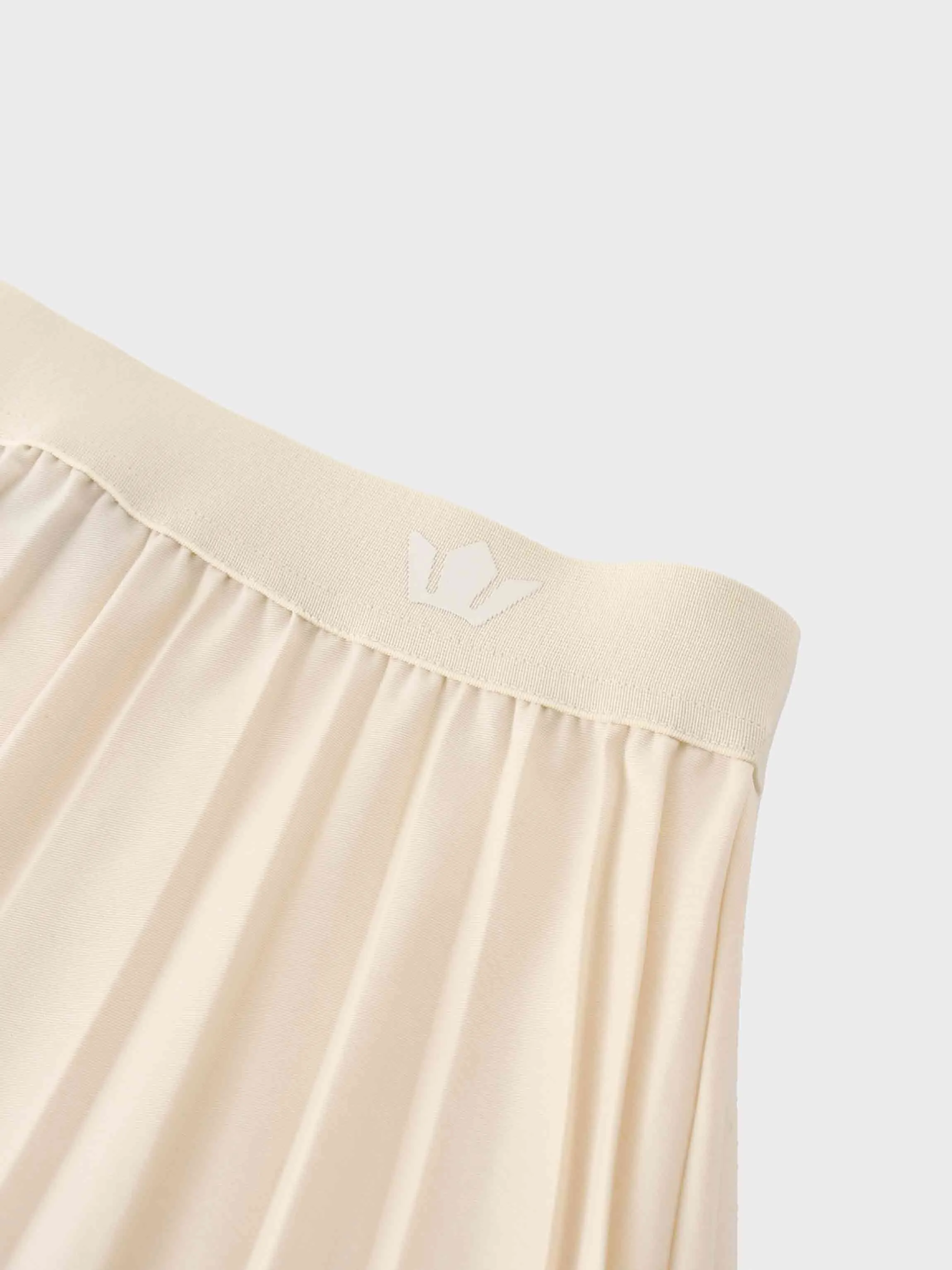 Pleated Skirt 35"-Ivory