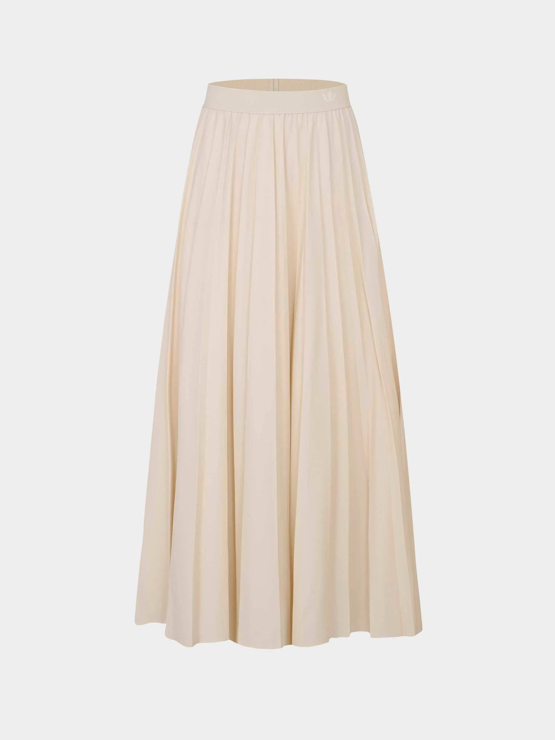 Pleated Skirt 35"-Ivory