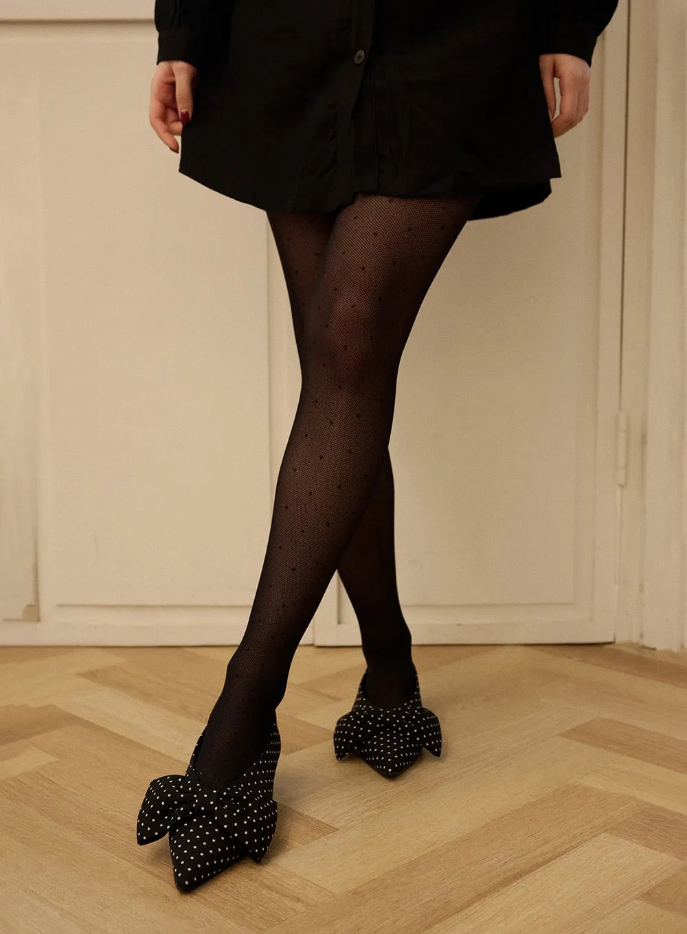 Polka Dot Mesh Tights OD327