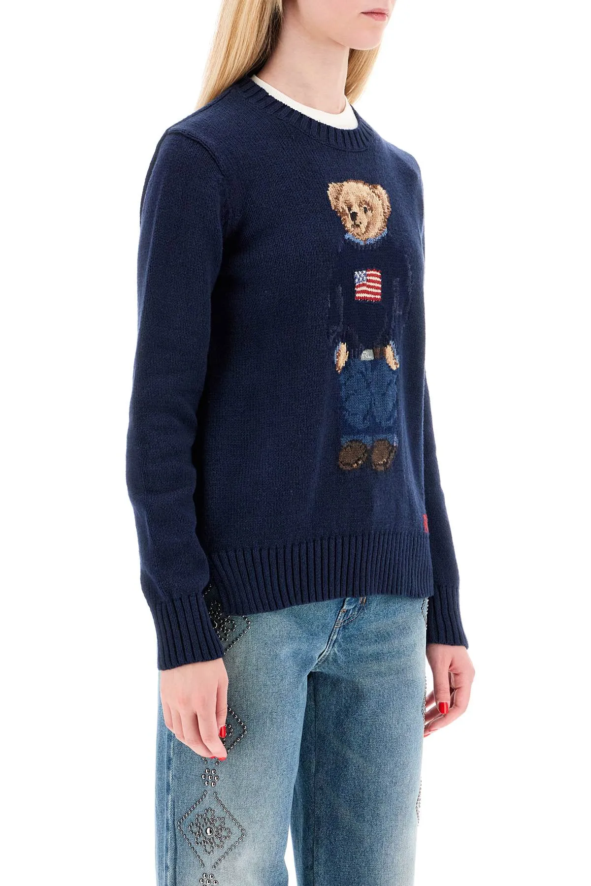 Polo Bear Crewneck Knit Sweater