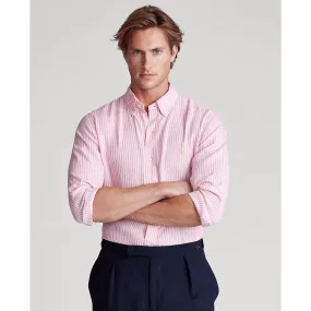 Polo Ralph Lauren - Linen Shirt -  Stripe - Pink & White