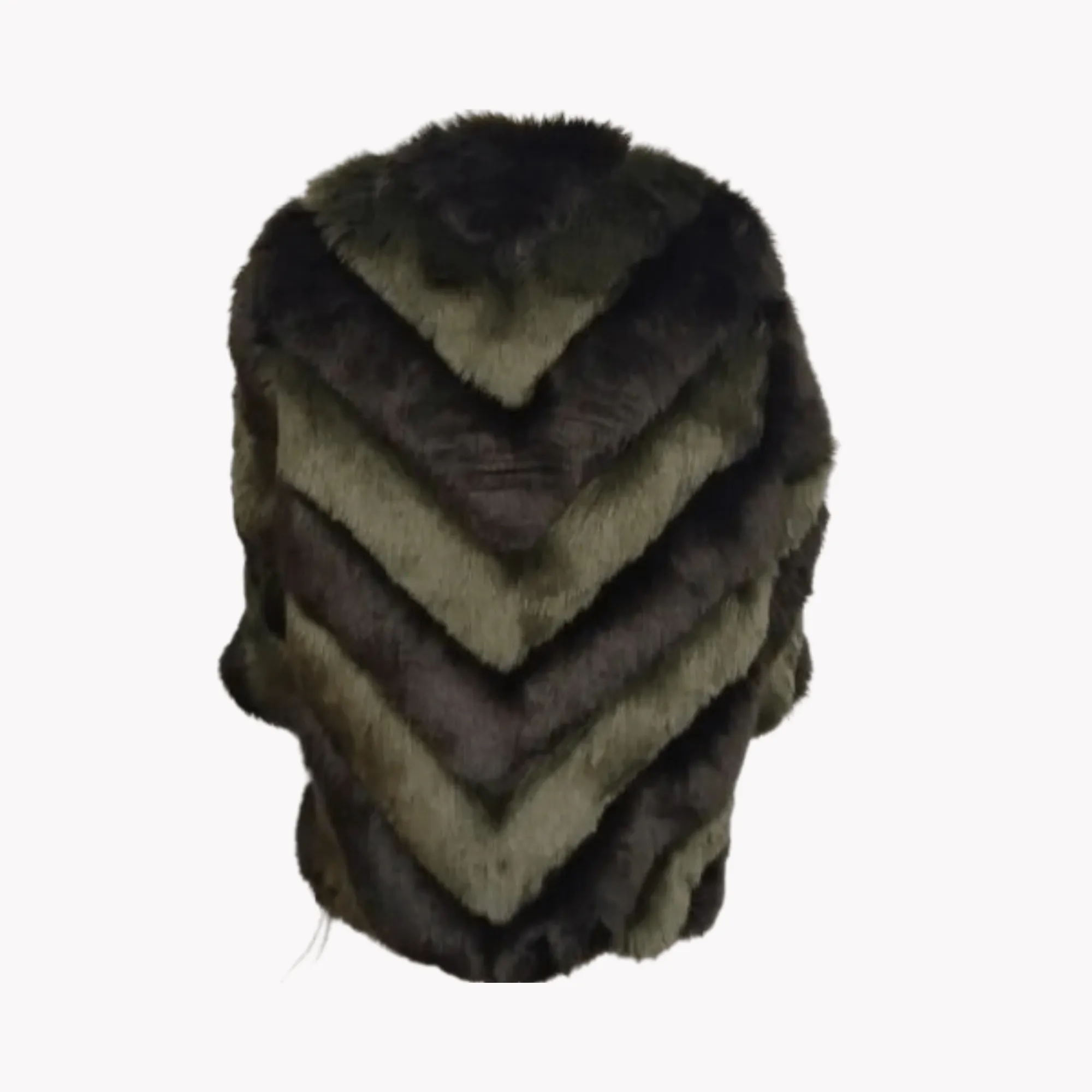 Pre Order:  Contrast Faux Fur Coat