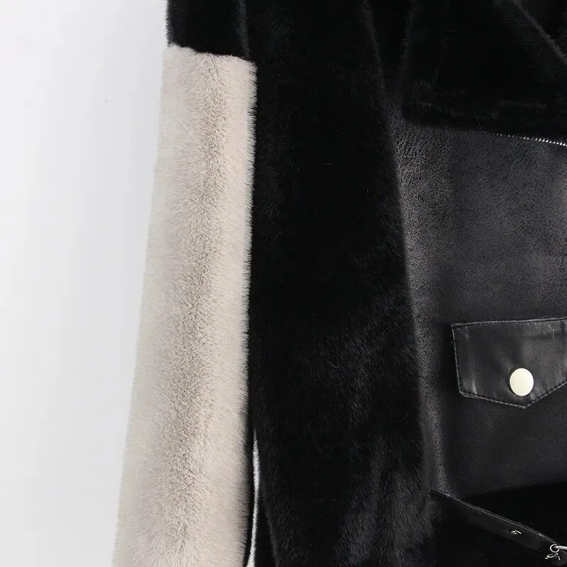 Pre Order:  Faux Mink Double Faced Coat