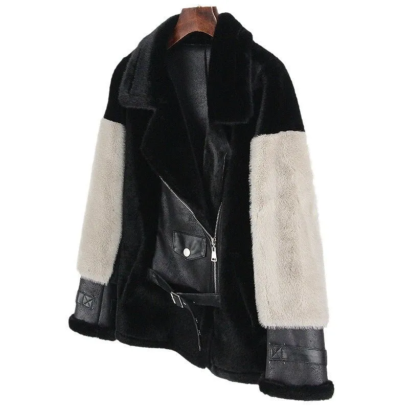 Pre Order:  Faux Mink Double Faced Coat