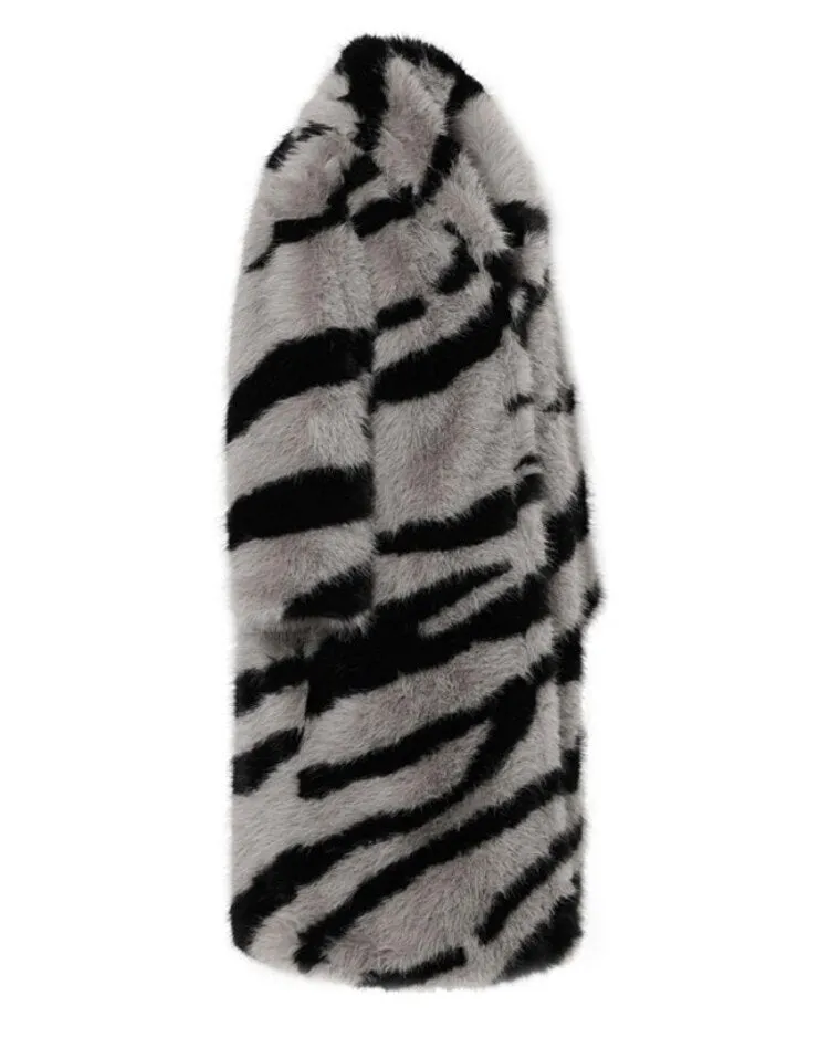 Pre Order:  Gray Zebra Winter Coat