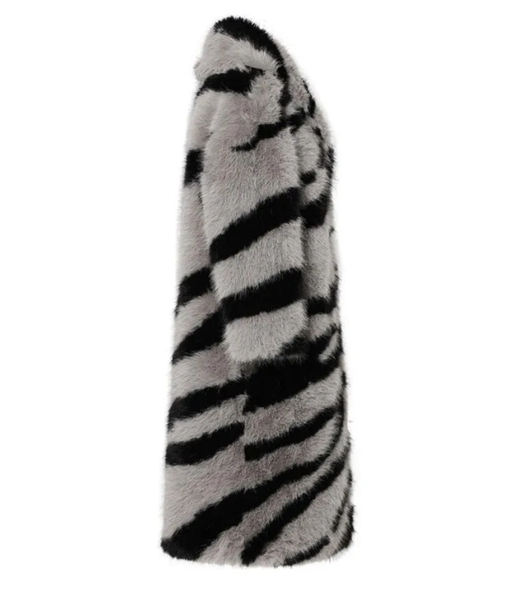 Pre Order:  Gray Zebra Winter Coat