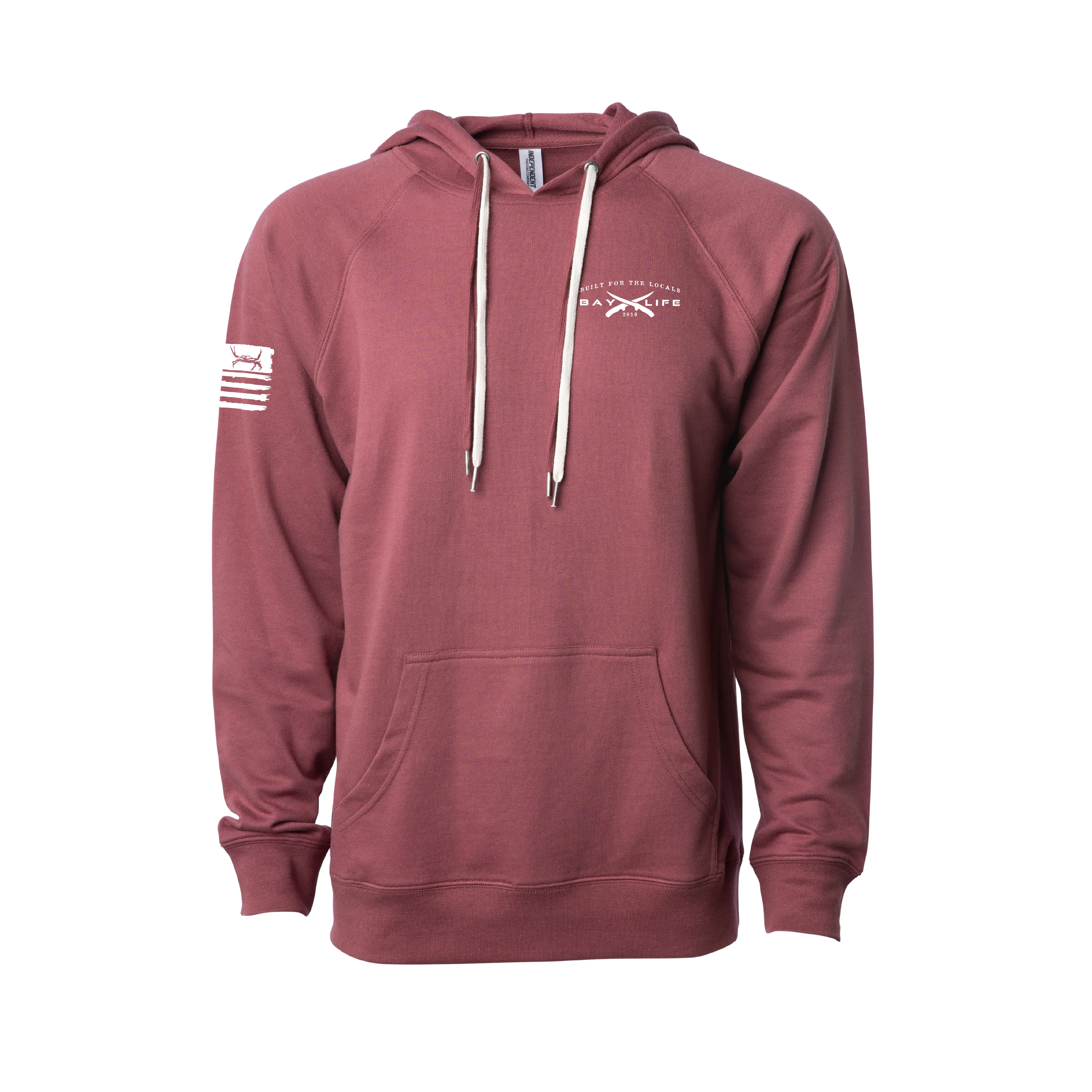 Premium Lightweight Terry Hoodie | Port Wine