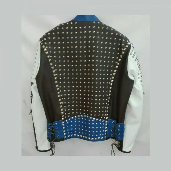 Premium Studded Punk Leather Jacket for Men