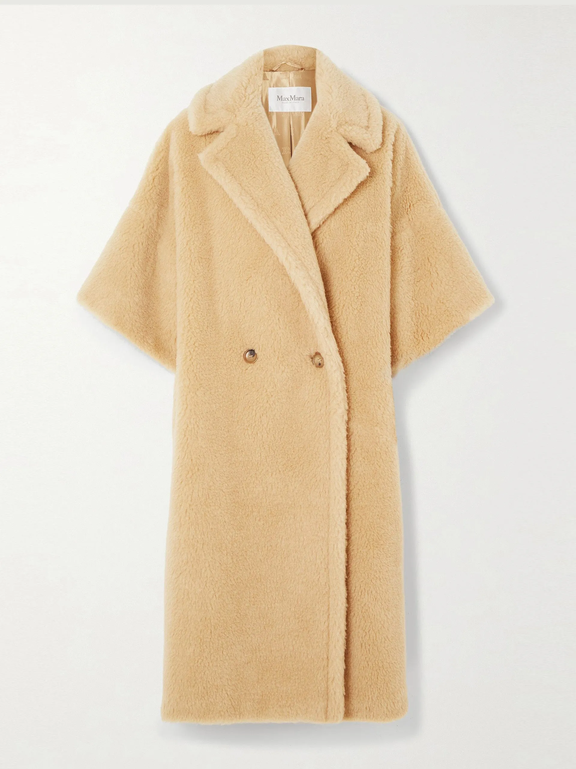 Primo oversized camel hair and silk-blend coat