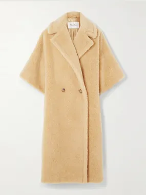 Primo oversized camel hair and silk-blend coat