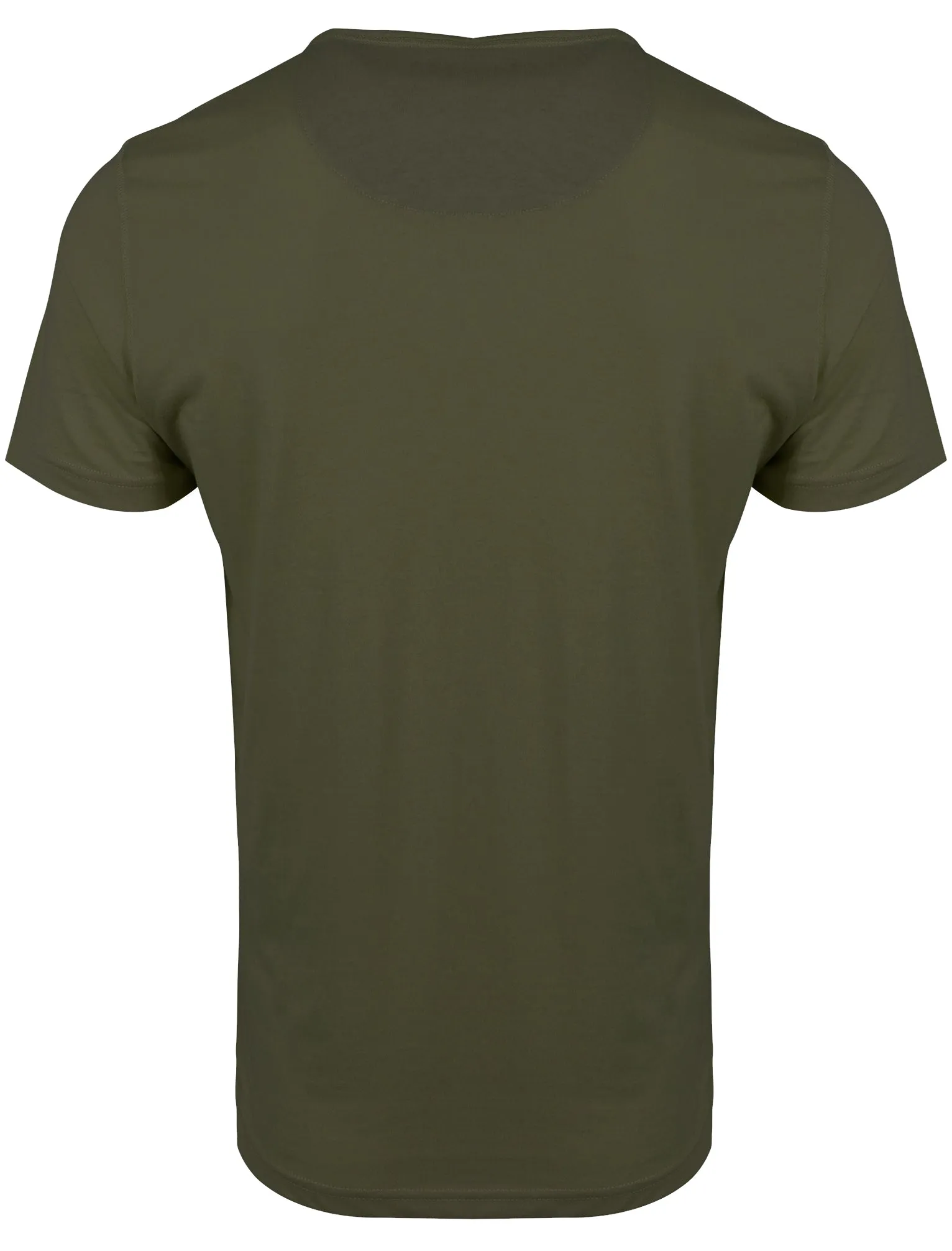 Quartz Henley Neck Short Sleeve Cotton T-Shirt In Khaki