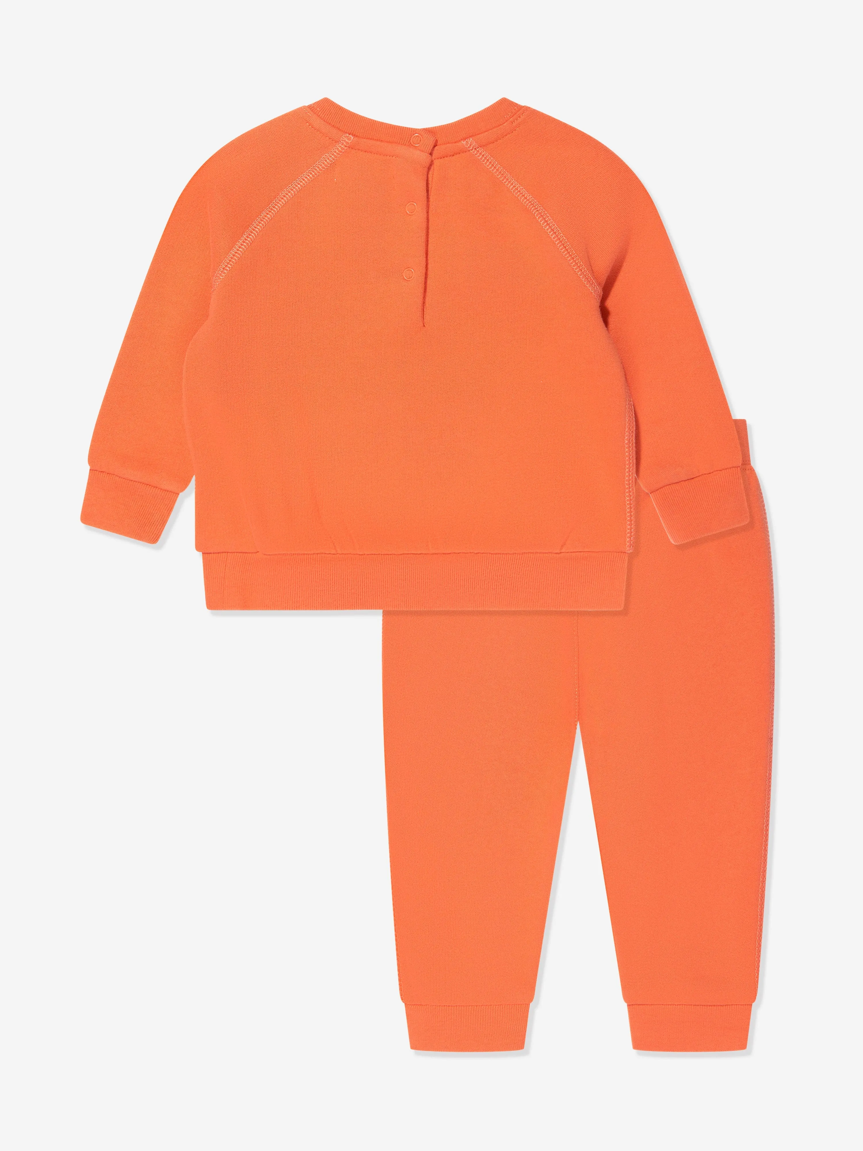 Ralph Lauren Baby Girls Logo Tracksuit in Orange