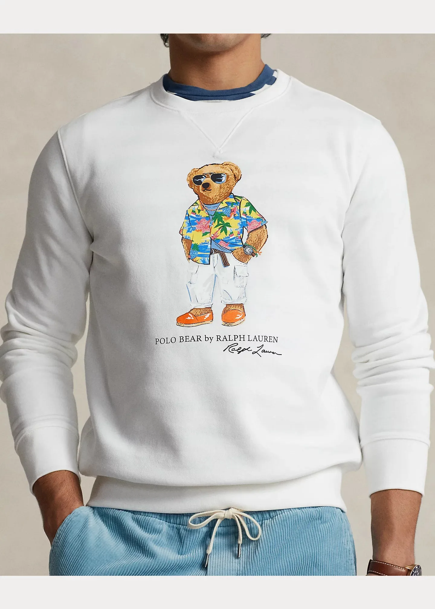 Ralph Lauren Polo Bear Fleece Pullover | White