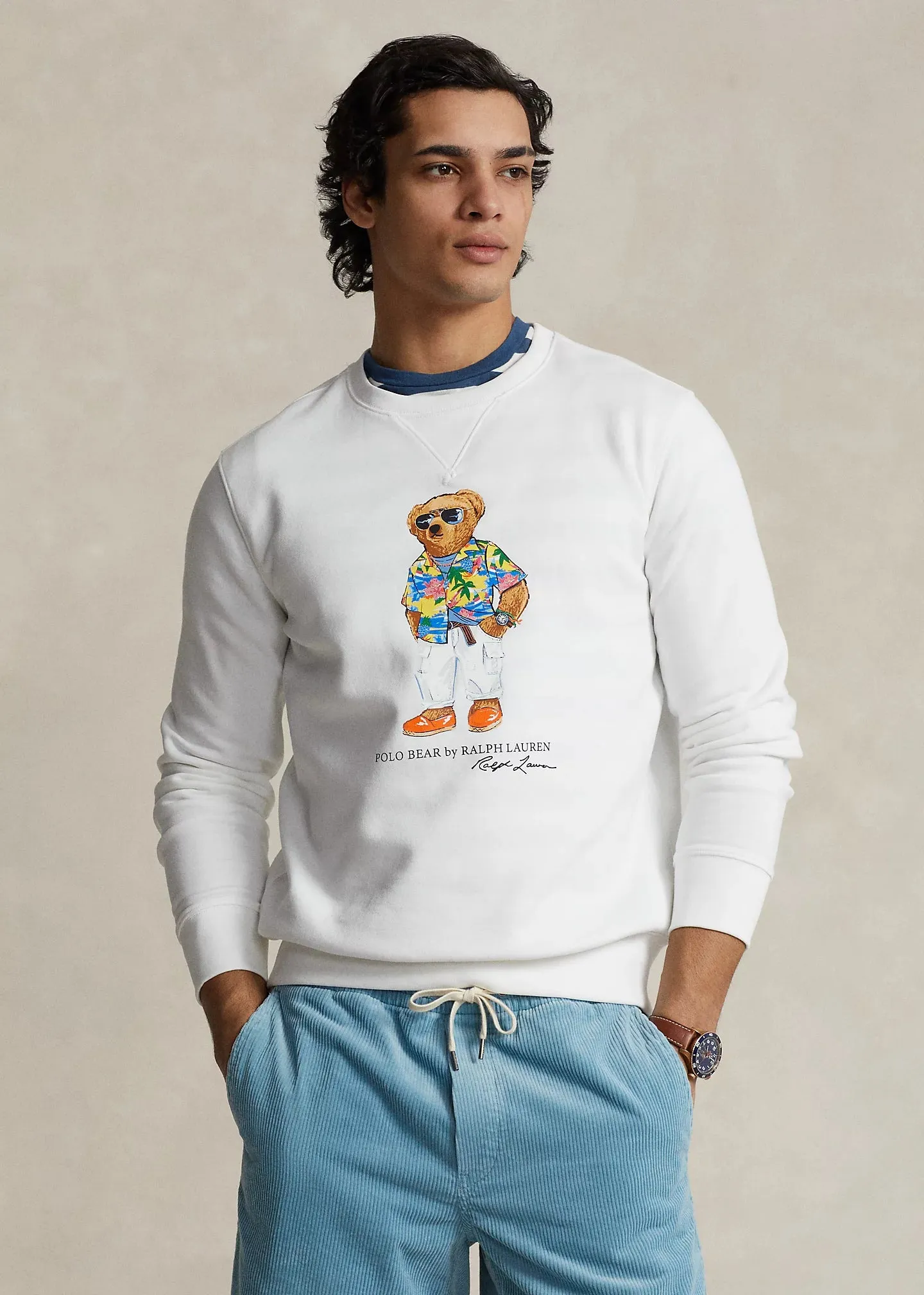 Ralph Lauren Polo Bear Fleece Pullover | White