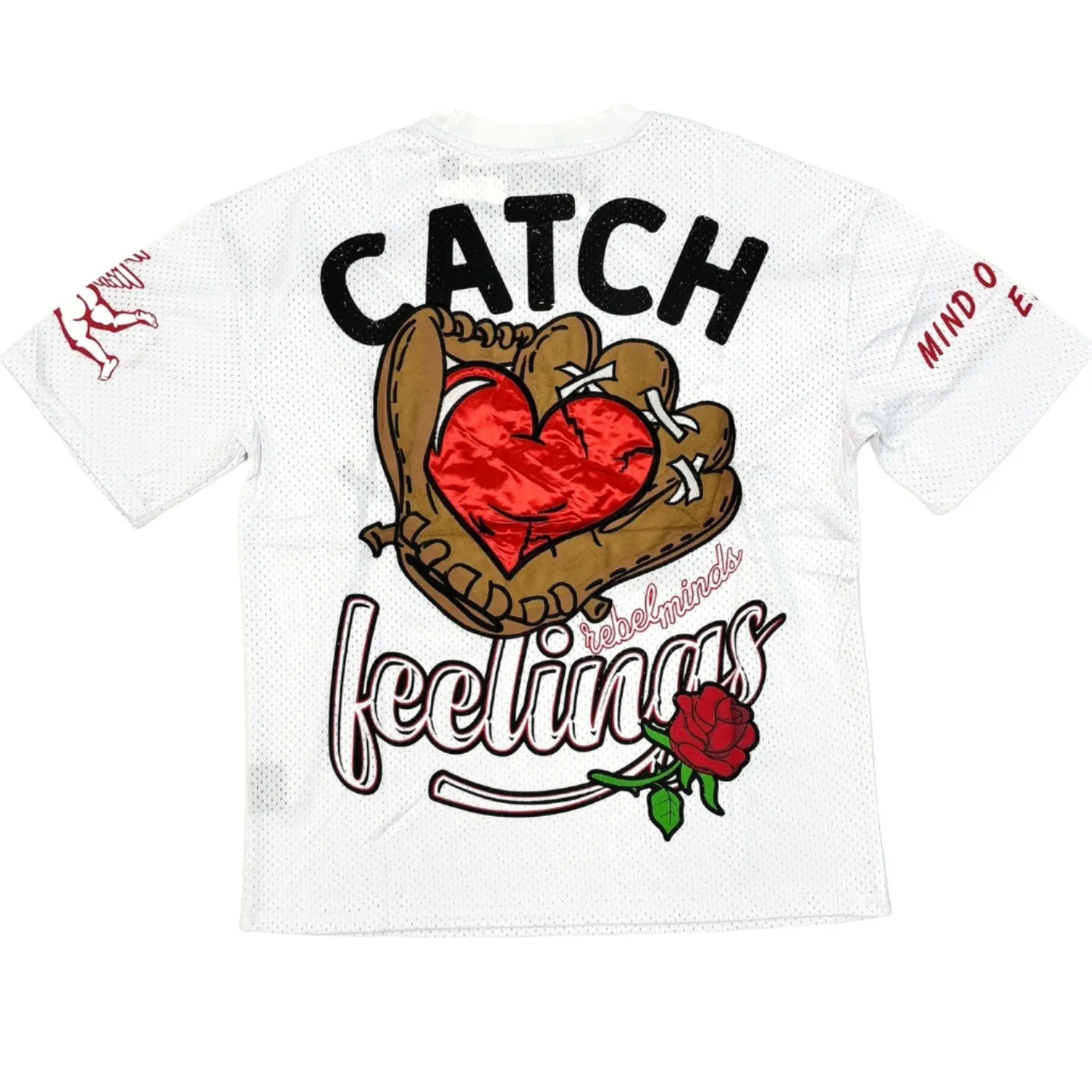 REBEL MINDS Catch Feeling Graphic T-Shirt