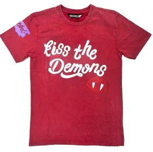 REBEL MINDS Kiss The Demon Graphic T-shirt