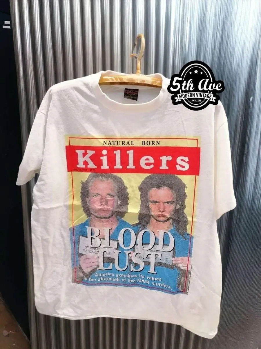 Rebellion Unleashed: Natural Born Killers x Nine Inch Nails Single Stitch t shirt