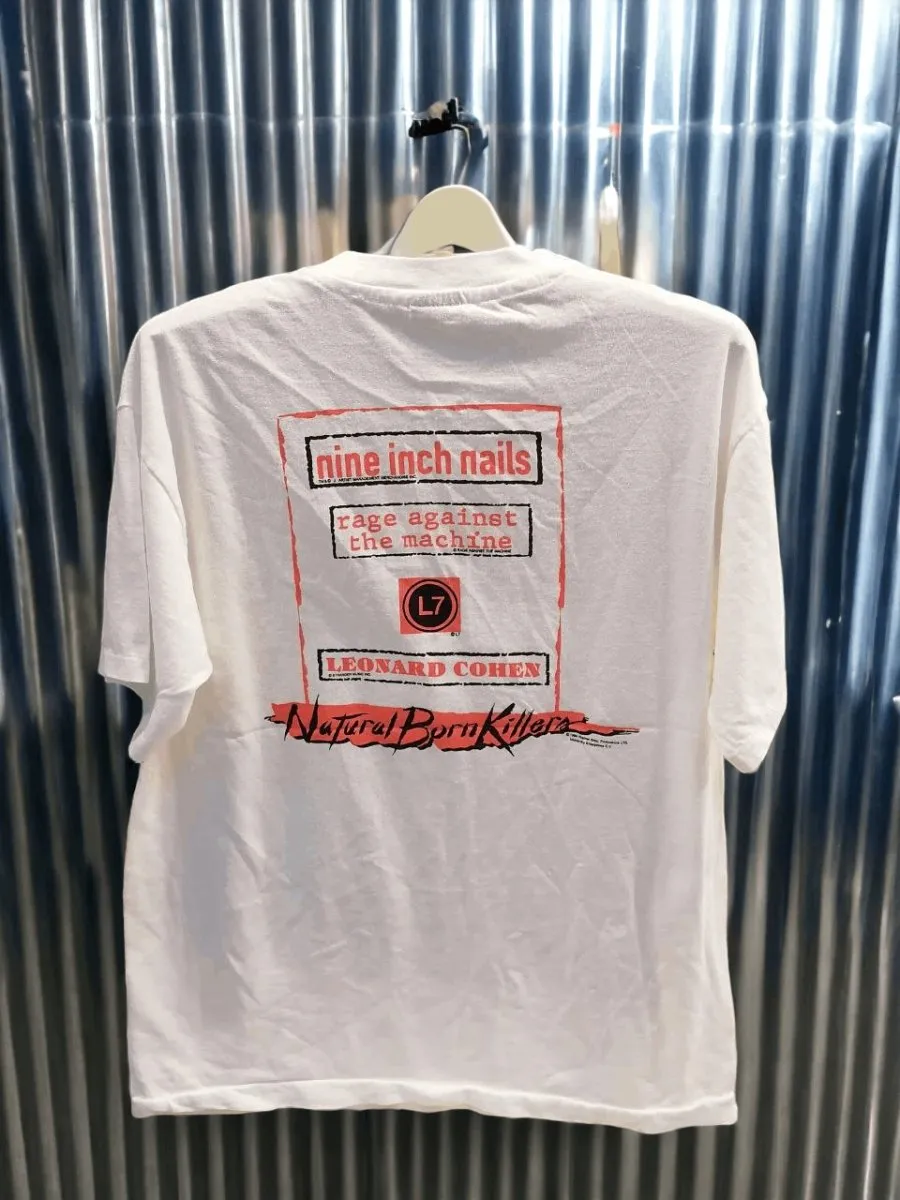 Rebellion Unleashed: Natural Born Killers x Nine Inch Nails Single Stitch t shirt