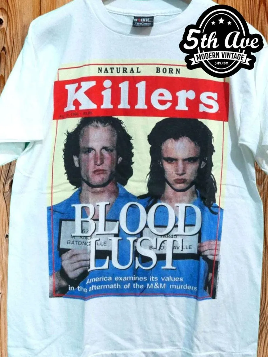 Rebellion Unleashed: Natural Born Killers x Nine Inch Nails Single Stitch t shirt