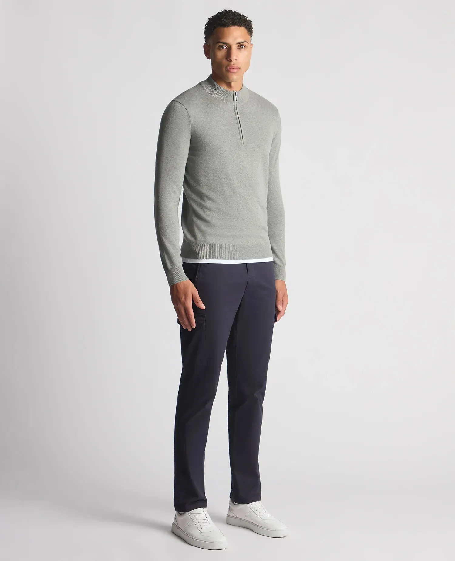 Remus Half Zip Sweater - Grey