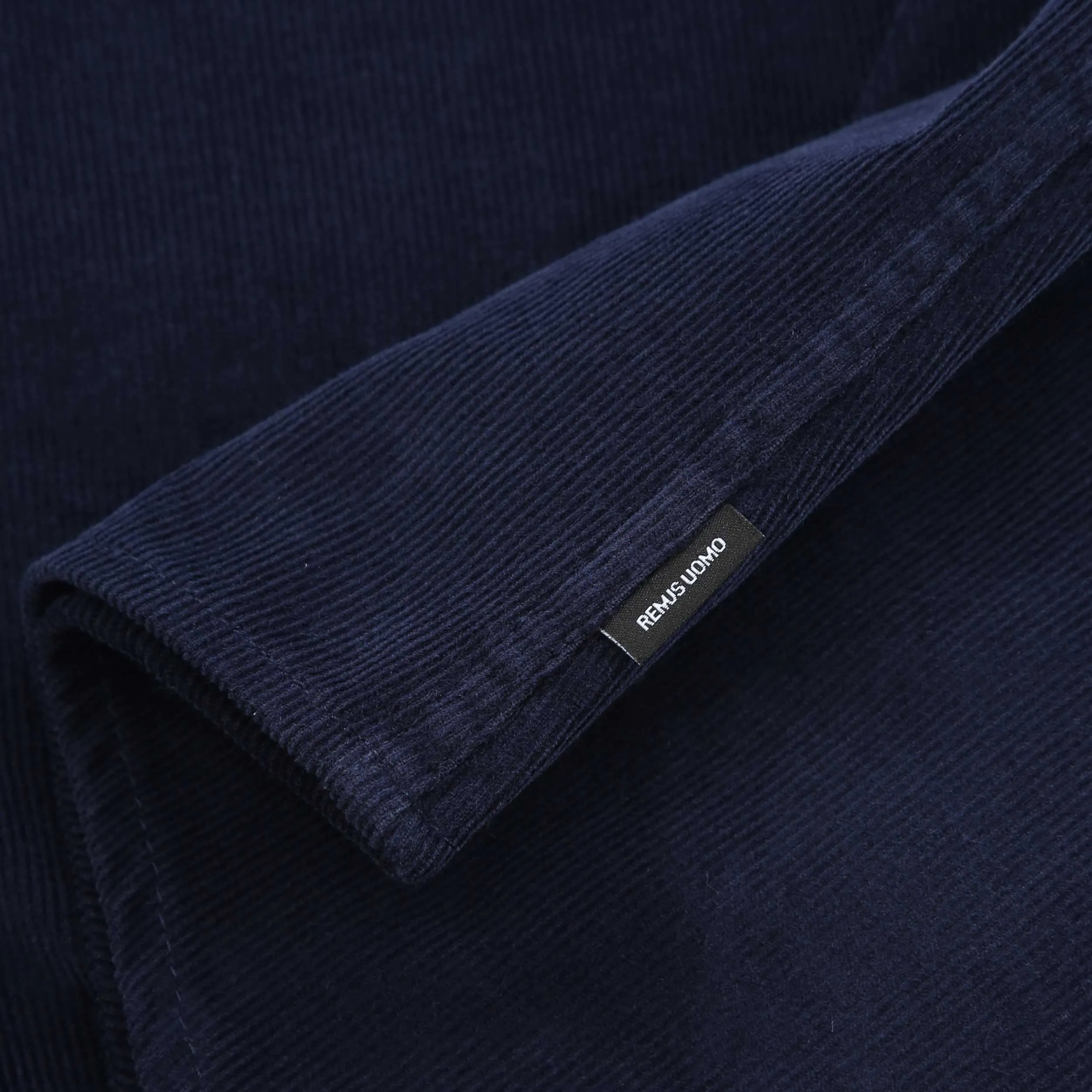 Remus Uomo Needle Cord Shirt in Navy