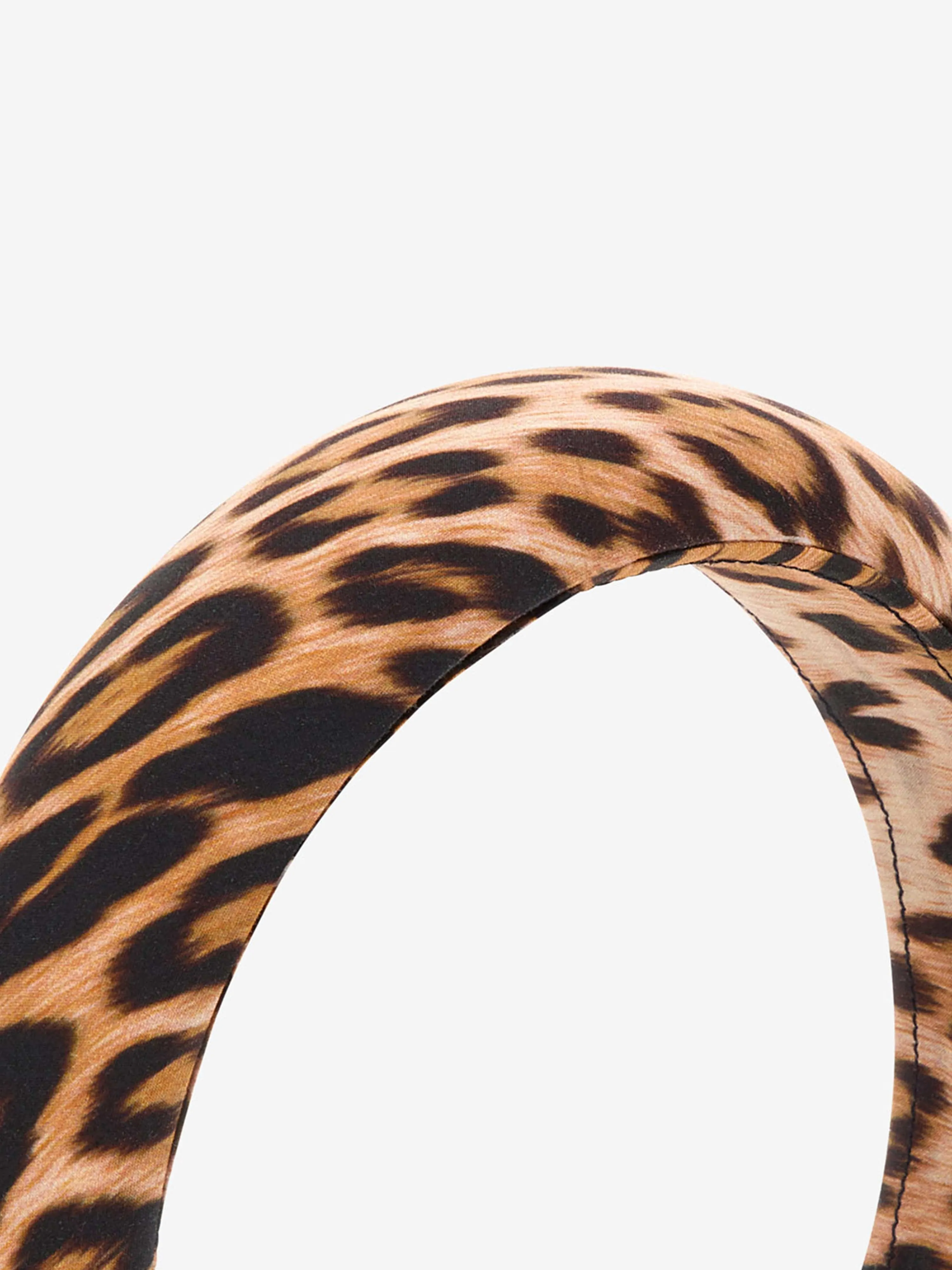 Roberto Cavalli Girls Leopard Heritage Headband Brown