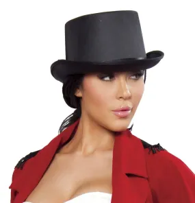 Roma Black Top Hat  - Costume Accessory