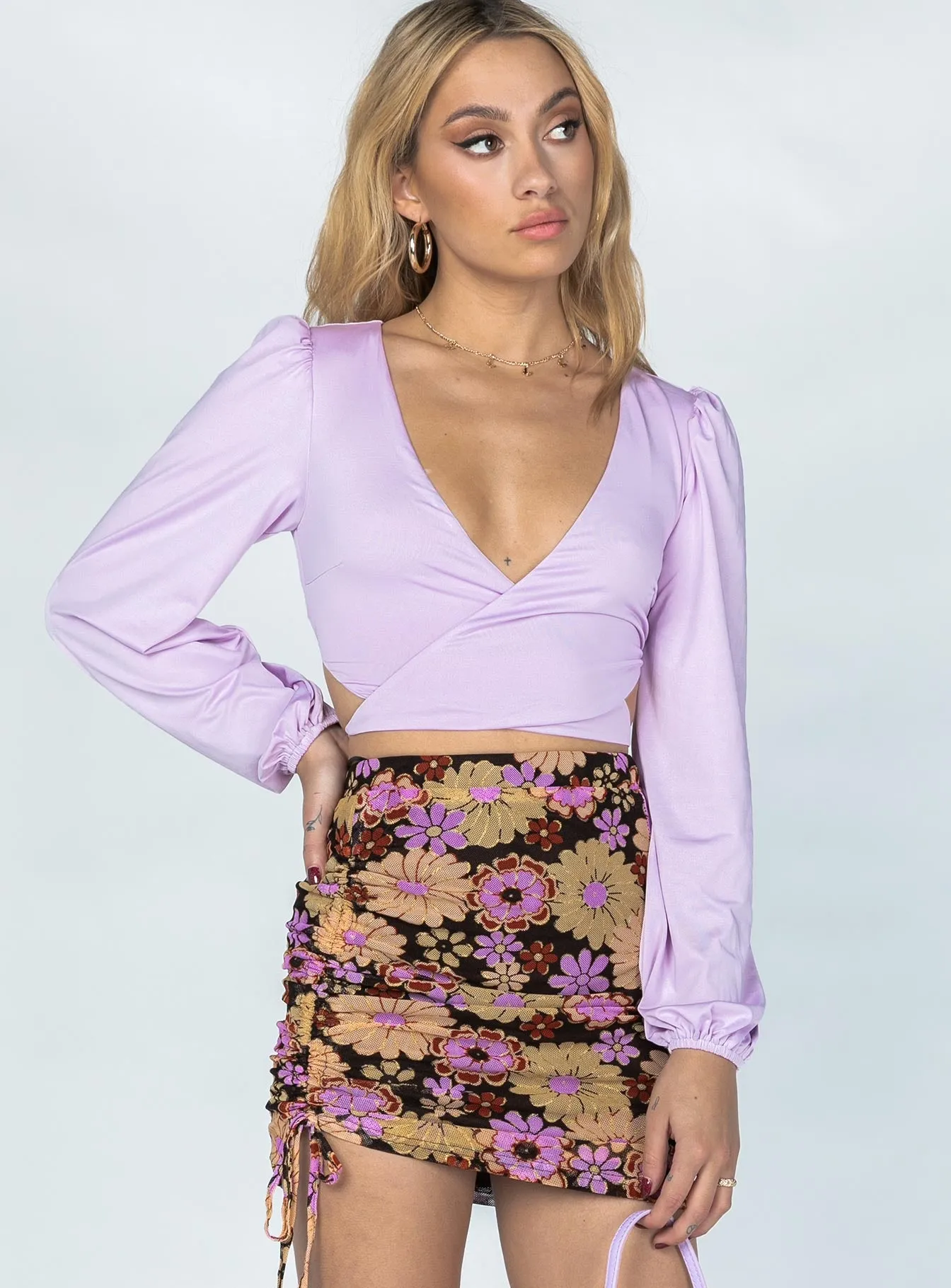 Rylan Mini Skirt Purple