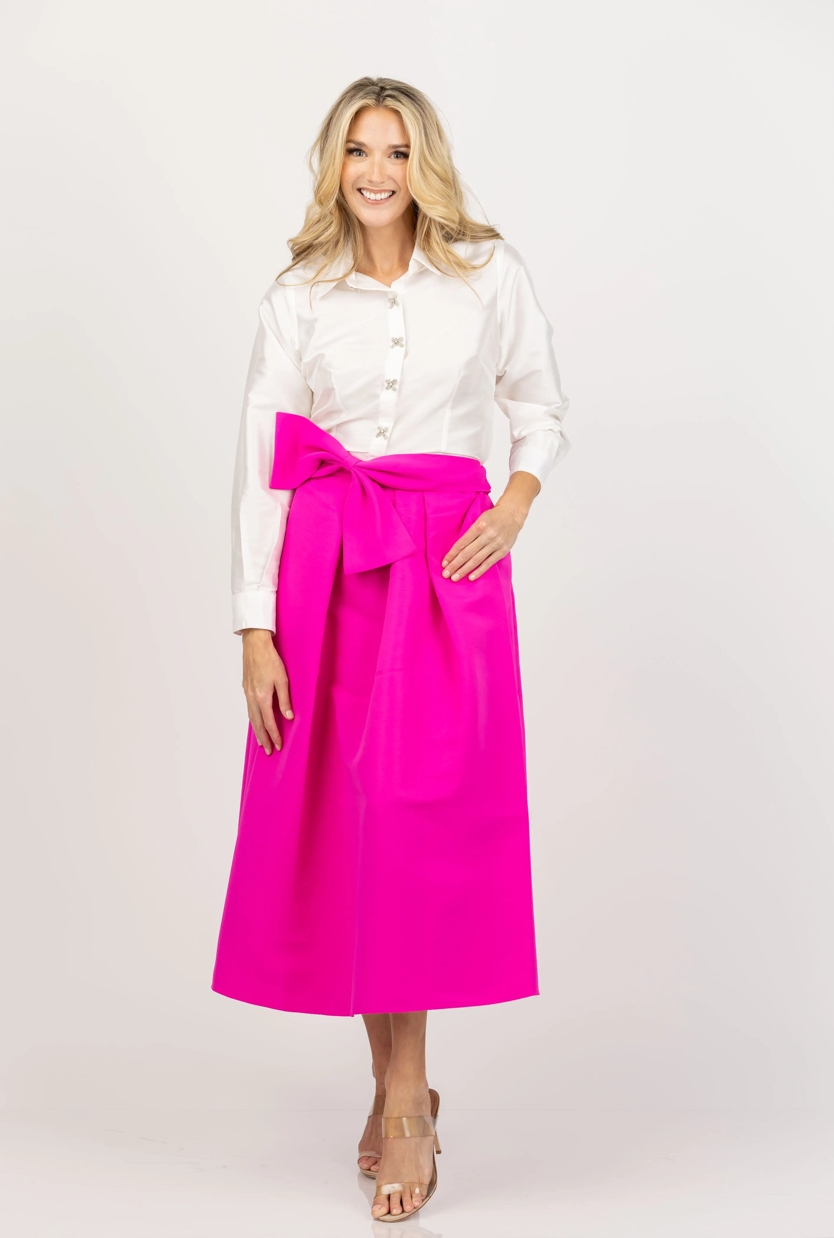 Sachin & Babi Whitley Skirt in Cerise