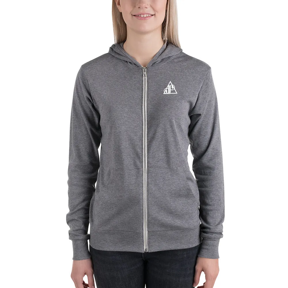 Sayulita Love | triblend lightweight unisex zip hoodie