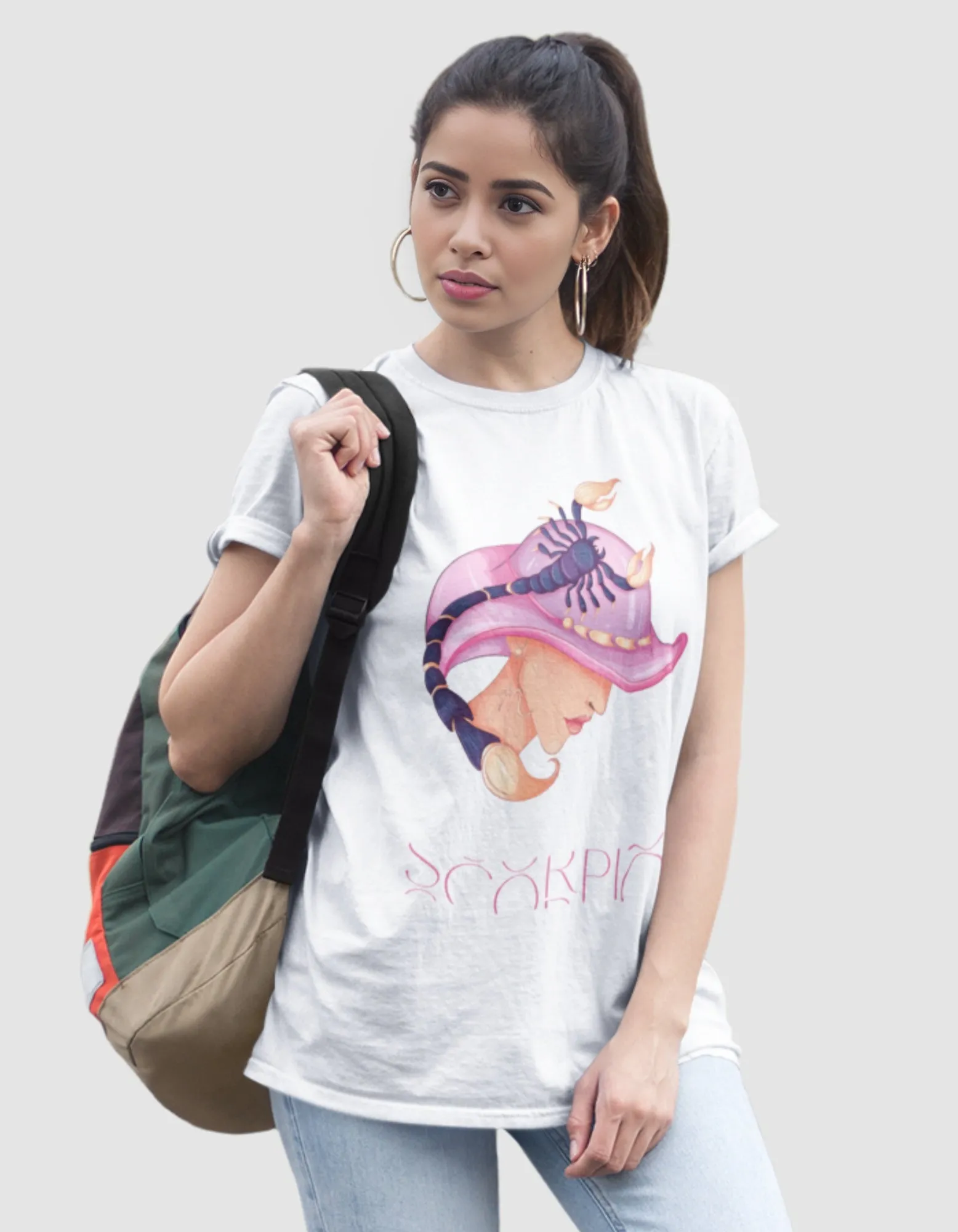 Scorpio Zodiac Graphic Printed Oversized T-Shirt For Women