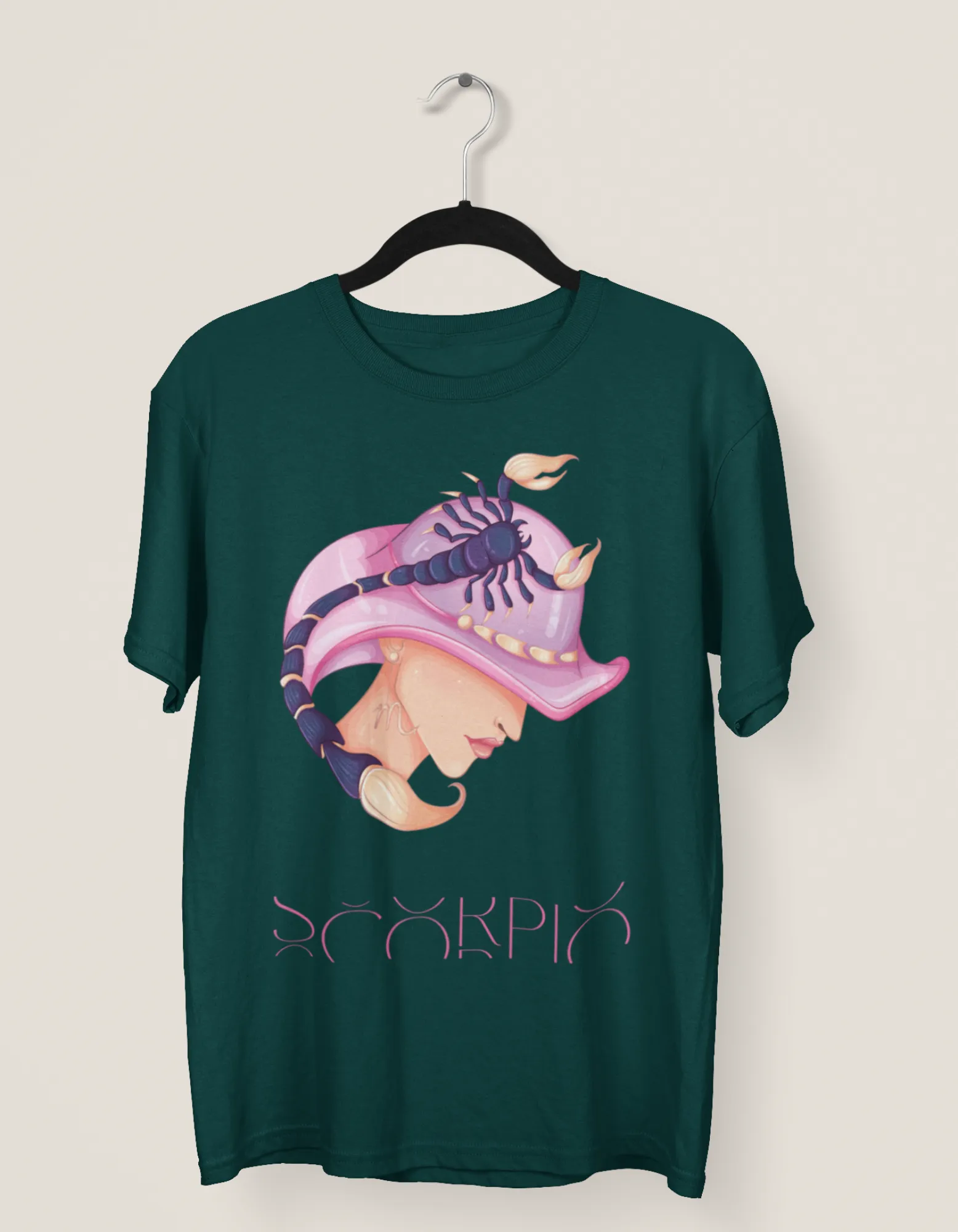 Scorpio Zodiac Graphic Printed Oversized T-Shirt For Women