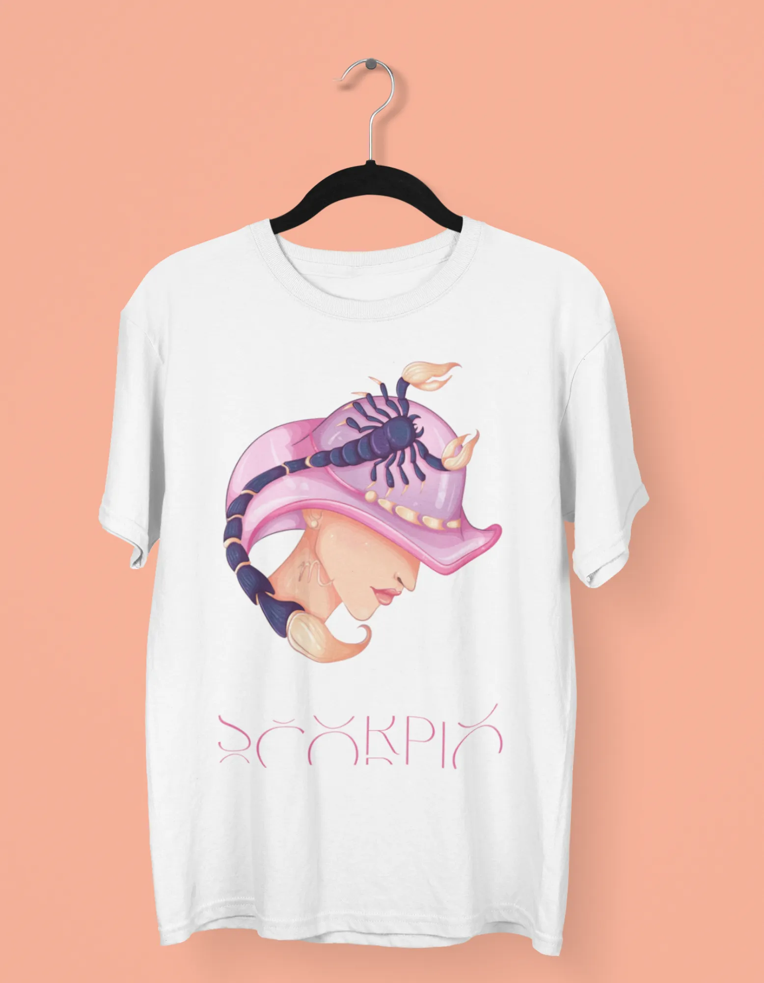 Scorpio Zodiac Graphic Printed Oversized T-Shirt For Women