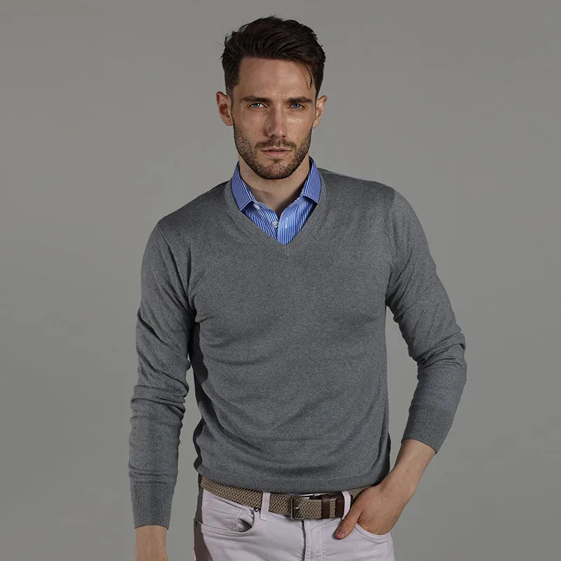 Semi-Spread Collar Polo Blue Stripe