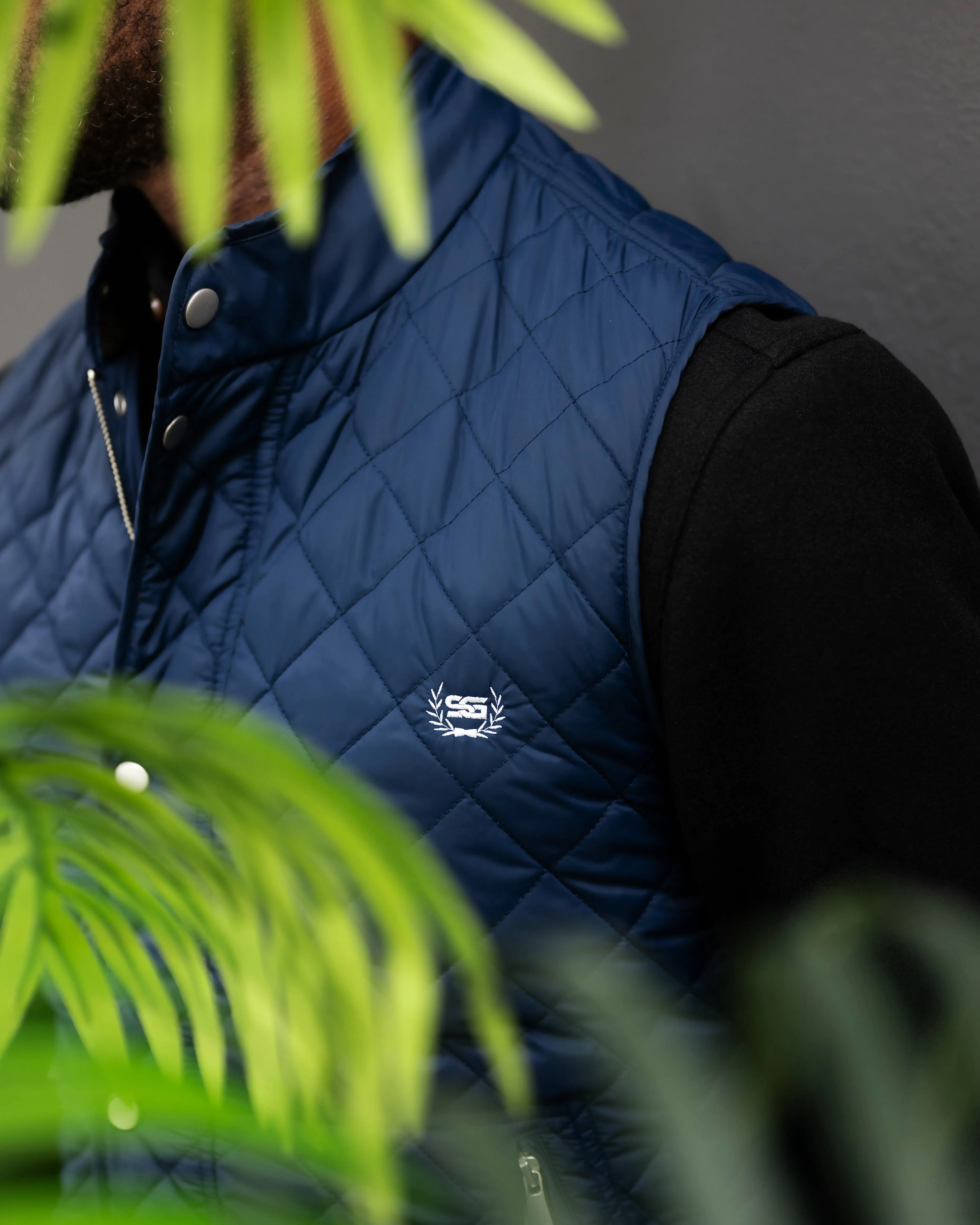 SG Quilted Vest - Navy