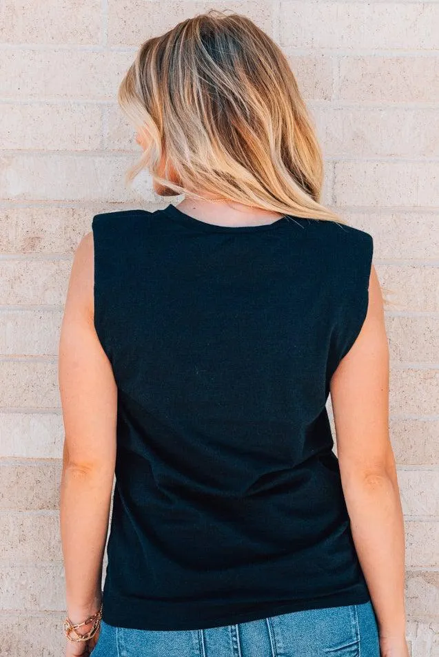 Shoulder Pad Tank Top | Clearance