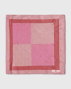 Silk Pink Printed Pocket Square - Tylell